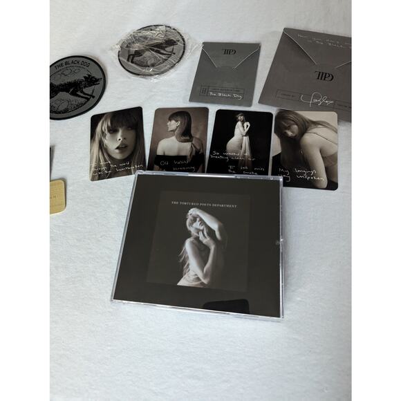 Taylor Swift The Tortured Poets Department Deluxe CD The Black Dog TTPD - Picture 4 of 14